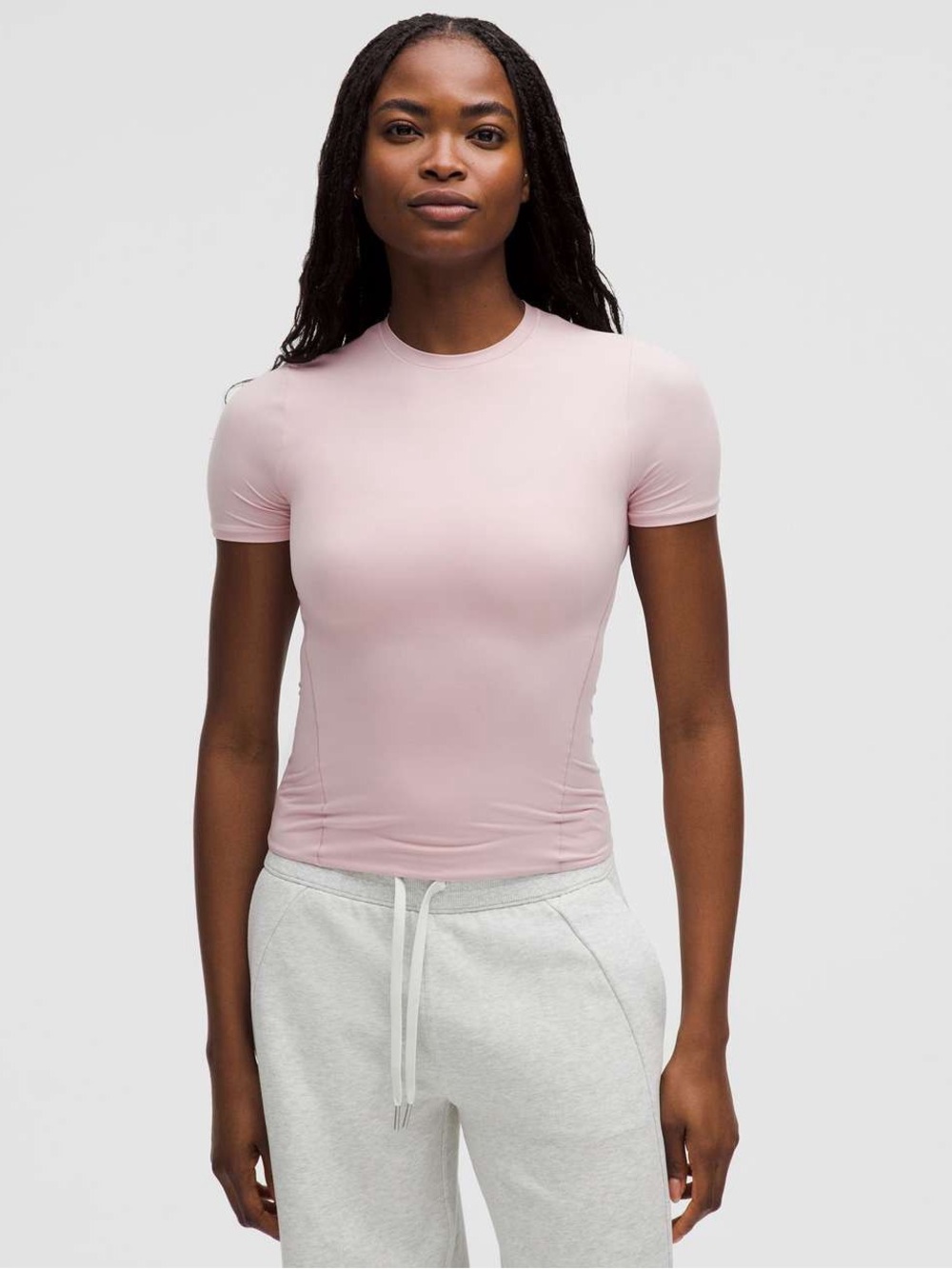 Lululemon Wundermost Ultra-Soft Nulu Hip-Length Crewneck Shirt
Pink Haze